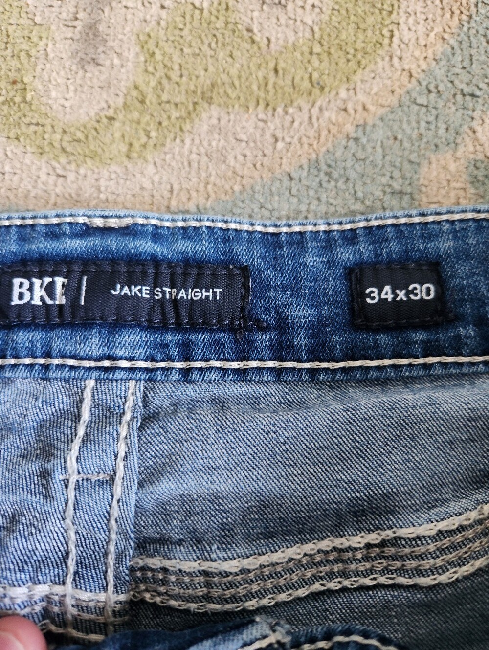 BKE Jake Straight Jeans 34x30 - Picture 3 of 3